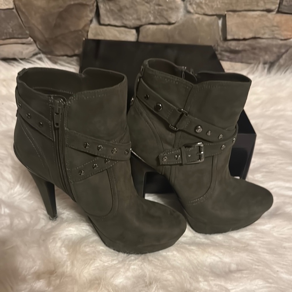 Guess Green Heeled Boots with Stiletto Heel